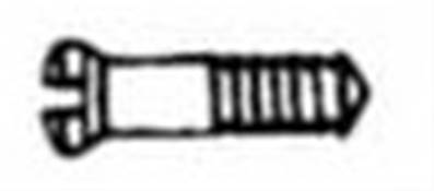 Vis tête cruciforme Nickelé (1.1*1.7*4.2 mm)