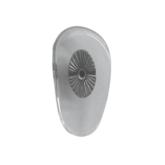 Plaquette à visser PVC, insert Nickelé (14,3 mm) 
