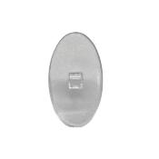 Plaquette ultra fine ovale, souple, à visser (12 mm)