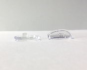 Plaquette à clipper PVC souple, insert Plastique (19 mm) 